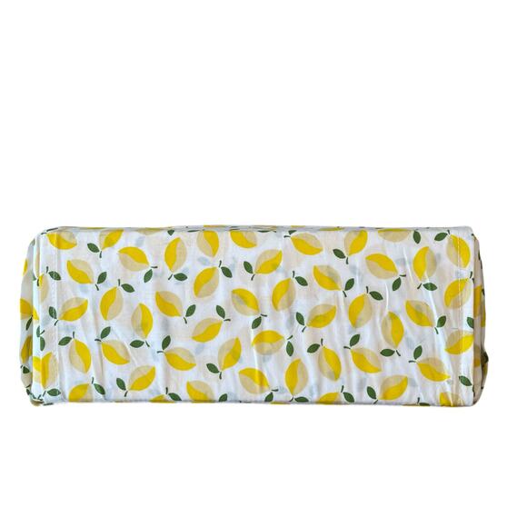 Kate Spade King Sheet Set 4pc Yellow Lemons on White 100% Cotton New - Picture 8 of 10